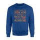 I Just Want Drink Wine Halloween Mom Sweatshirt