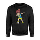 Dabbing Soccer Girl Sweden Jersey - Swedish Football Sweatshirt