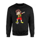 Dabbing Soccer Boy Spain Jersey Royal Spanish Football Sweatshirt