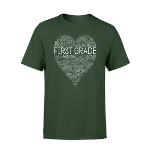 First Grade - Word Heart T-Shirt