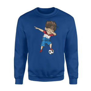 Dabbing Soccer Boy Netherlands Jersey  - Dutch Football Sweatshirt