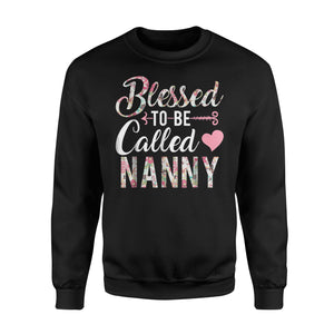 Blessed To Be Called Nanny Floral Grandma Sweatshirt