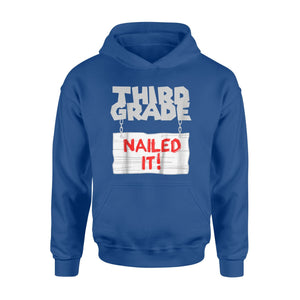 Kids 3rd Grade Nailed It Graduate Graduation Boys Girls  Hoodie