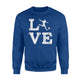 I Love Soccer   Funny For Coach Fan Player 3  Fleece Sweatshirt