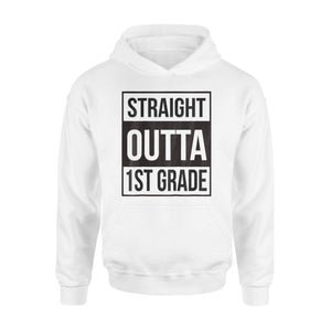 Kids Straight Outta 1st Grade Graphic Hoodie