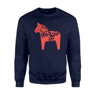 Dala Horse Hoodie Dalarna Swedish Sweden Sverige Gift Sweatshirt