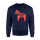 Dala Horse Hoodie Dalarna Swedish Sweden Sverige Gift Sweatshirt