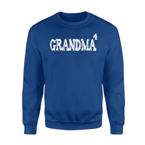 Grandma Squared Fourth Time 4 Kids Grandkids Sweatshirt