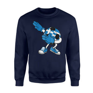 Dabbing Soccer Ball Greece Jersey - Greek Football Sweatshirt