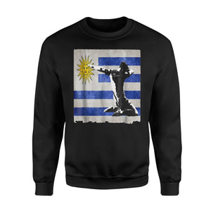 Dabbing Soccer Boy Uruguay Jersey Uruguayan Football Sweatshirt