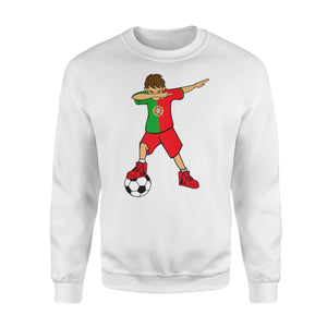 Dabbing Soccer Boy Portugal Portuguese Football Boys Sweatshirt