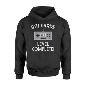 8th Grade Graduation Level Complete! Video Gamer Gift Hoodie