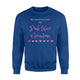 Fun Grandma Pink Hair Grandma Grandson Loves Sweatshirt