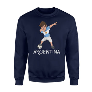 Dabbing Soccer Boy Argentina Jersey  Argentine Football Sweatshirt
