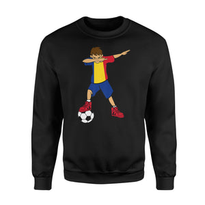 Dabbing Soccer Boy Romania Romanians Football Sweatshirt