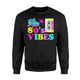 80s Vibes Roller Skate Party Cassette Tape Vintage Sweatshirt