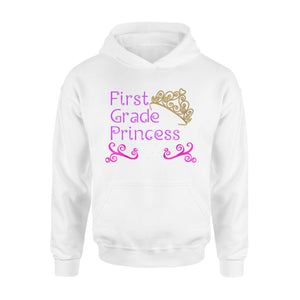 Kids First Grade Princess Girls Cute  1st Grade  Hoodie