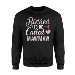 Blessed To Be Called Mawmaw Floral Grandma Sweatshirt