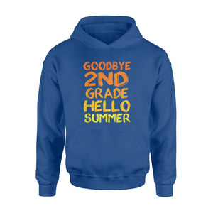 Kids Goodbye 2nd Grade Hello Summer Funny  Hoodie