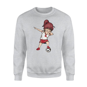 Dabbing Soccer Girl Japan Jersey - Japanese Football Sweatshirt