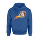 France Flaming Soccer Ball Football Hoodie