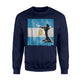 Dabbing Soccer Argentina Jersey Argentinian Football Sweatshirt