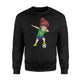 Dabbing Soccer Girl Brazil Jersey - Brazilian Football Sweatshirt