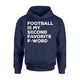 Football Is My Second Favorite F Word Fantasy Football Hoodie