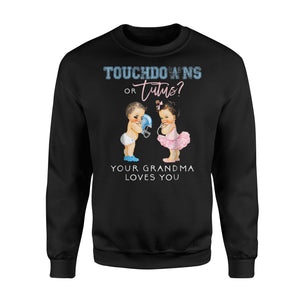 Grandma Gender Reveal Touchdown Tutu Baby Shower Gift Sweatshirt
