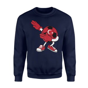 Dabbing Soccer Ball Turkey Jersey  - Turk Football Gift Sweatshirt