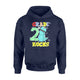 Kids Kid 2nd Grade Rocks Dino Dabbing   Second Graders Gift  Hoodie