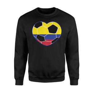 Colombia Soccer Ball Heart Jersey Colombian Football Sweatshirt