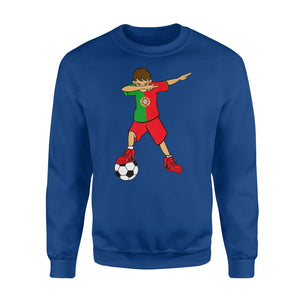 Dabbing Soccer Boy Portugal Portuguese Football Boys Sweatshirt