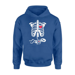 Halloween Baby Skeleton Hearth Hoodie
