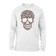 Cute Pug Skull Halloween Long Sleeve T-Shirt