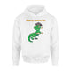Kids Funny Smarty Saurus Rex Dinosaur Graduation   1st Grade Hoodie