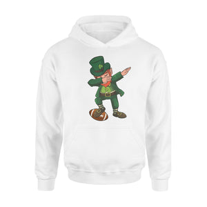 Dabbing Leprechaun Football St Patricks Day Hoodie