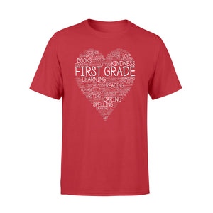First Grade - Word Heart T-Shirt