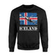 Iceland Soccer Goalie Goal Keeper  Fleece Sweatshirt