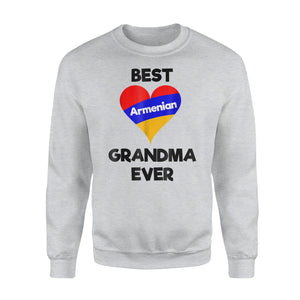 Best Armenian Grandma Ever Armenia Heart Flag Gift Sweatshirt