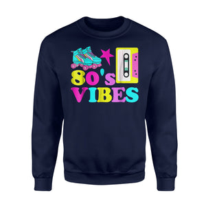 80s Vibes Roller Skate Party Cassette Tape Vintage Sweatshirt