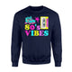 80s Vibes Roller Skate Party Cassette Tape Vintage Sweatshirt