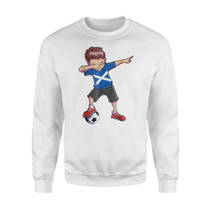 Dabbing Soccer Boys Scotland Scottish Football Gifts Sweatshirt