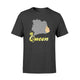 Ivorian Queen Cote Ivoire Map Dark Hair T-Shirt
