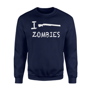 I Shoot Zombies Halloween Sweatshirt