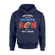 Football That's My Grandson Out There Grandma Grandpa Hoodie