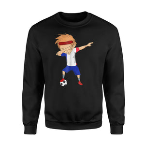 Dabbing Soccer Men France Jersey -French Football  Sweatshirt