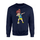 Dabbing Soccer Girl Sweden Jersey - Swedish Football Sweatshirt