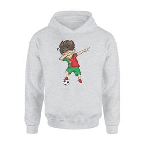 Dabbing Soccer Boy Portugal Jersey Portuguese Football Hoodie