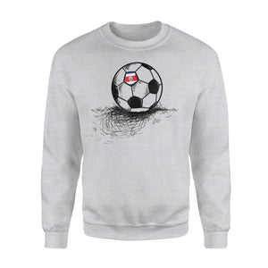Costa Rica Soccer Ball Flag Jersey Costa Rica Football Sweatshirt